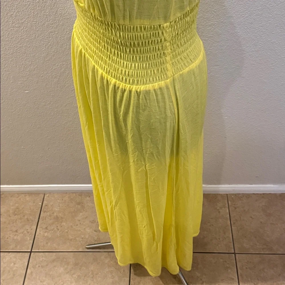 Just Love Bright Yellow V-Neck Sleeveless Maxi Dress - Picture 3 of 6